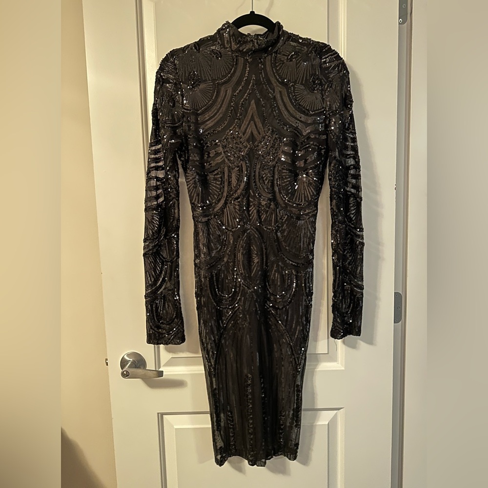 Sequin Mesh Dress